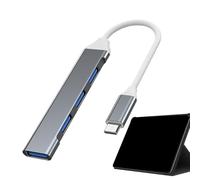 High Speed USB Hub: 4 Port Splitter Adapter, Portable Expansion Tool | USB 3.0 Multiple Hub for Connecting Drives, External HD, Keyboards, Consoles, Traffic Stations