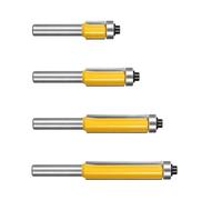 High Speeded Flush Trim Router Bit With Ball Bearing 8mm Shaft For Wood Trimming Edging Copying Plywood Hardwood Tool Carbon Steel Wood Router Bit Kit