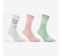 Adidas Cushioned 3 Stripes Crew Socks 3 Pairs White,Pink EU 40-42 Men