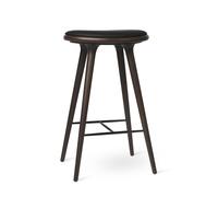 High Stool Bar Stool Dark Stained Beech 74cm