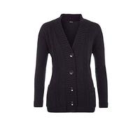 High Street Fashion ® New Womens Ladies Matching Button Long Sleeve Pocket Top Knitted Cardigan Ideal for Casual and Formal wear Size UK-14 16 18 20 22-24 26-28 Navy Blue