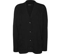 High Street Fashion ® New Womens Ladies Matching Button Long Sleeve Pocket Top Knitted Cardigan Ideal for Casual and Formal wear Size UK-14 16 18 20 22-24 26-28 (18-20, Black)
