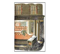 High Street Series: baker-and-confectioner by Eric Ravilious - vintage artwork, 12x8 inch (A4) Reproduction Poster Print
