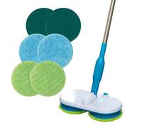 High Street TV Floating Mop - Cordless & Rechargeable - 100RPM Dual-Contra Rotating Microfiber Cloths - Complete Hard Floor Cleaning Solution - Loosen & Lift Dirt with Polishing & Scouring Pads