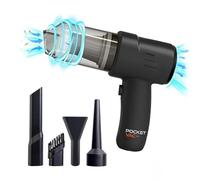 High Street TV Pocket Vac Wireless 2 in 1 Vacuum and Blower - The Ultimate Handheld Wireless Cleaner - Eco-Friendly & Fast Charging - Effortlessly Tackle Dirt, Dust, Crumbs, or Blow up Balloons.