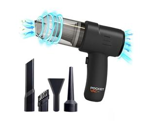 High Street TV Pocket Vac Wireless 2 in 1 Vacuum and Blower - The Ultimate Handheld Wireless Cleaner - Eco-Friendly & Fast Charging - Effortlessly Tackle Dirt, Dust, Crumbs, or Blow up Balloons.