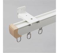 High Strength 1.5m Aluminum Curtain Track Wall/Ceiling Mounted Versatile Room Divider Rail Durable White Finish for Home Decor & Space Separation