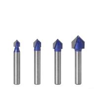 High Strength 14'' CNC Engraver Drill Bits for Woodwork, 90 Degree V Groove Cutters for Various Materials