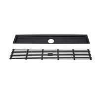 High Strength 304 Stainless Steel Linear Shower Drain 8cm,Unique Smell Proof Design Fast Drainage for Bathrooms, Kitchens, Garages with Square Pattern Grate (YWBL-WH0wbo451zh8-12)
