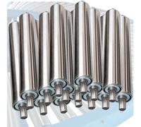 High-Strength 50mm Diameter Stainless Steel Conveyor Roller, Cat Fence Transmission Replacement - Pack of 5/10/15, Durable Pulley for Enhanced Load Capacity