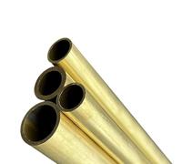 High-Strength 9mm OD Round Brass Tube 500mm Length,1pcs(5x0.75mm)