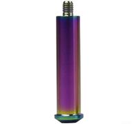 High-Strength Alloy Chain Tensioner Pulley Shaft For Tc4 Folding | High-Strength Alloy Chain Tensioner Pulley Axle Rod For Tc4 Folding Bike Upgrade Parts 8Mm/10Mm Guide Wheel Shaft Purple
