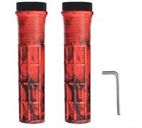 High Strength Aluminum Alloy Handlebar for 19mm Folding Bicycles, Non Slip and Lightweight Design (Red)