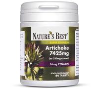 High Strength Artichoke Extract 7425mg - Supports Digestion & Intestinal Health - 180 Tablets - Over 7 Grams Equivalent to Fresh Artichoke - Taste-Free, Vegan-Friendly - 3+ Months Supply