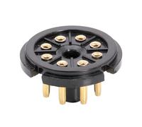 High Strength Bakelite 8Pin Vacuum Tube Socket Insulated Base for Amplifiers Radios Tube Mounting Base