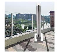 High Strength Balcony Railing Kit26 30" 33" 37" 41" 45" Adjustable Stainless Steel Post Clamp for Deck Poolside rden Safety Fencing Silver Finish