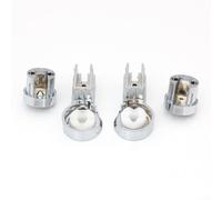 High Strength Bath Hinge Brackets for Shower Screens, Chrome Plated ABS for 6mm Glass Door Applications