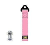 High-Strength Car Nylon Tow Strap Car Tow Ropes Trailer Ropes Bumper Trailer Max 2 Tons Towing Strap With Nut Auto Accessories Pink