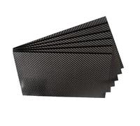 High-Strength Carbon Fiber Sheet - 400x500mm, 100% 3K Twill Matte, 1pcs(0.2mm)