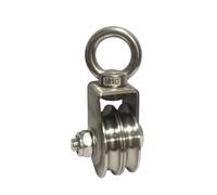 High Strength Carbon Steel U Channel Roller Strong Pulley Wheel for Industrial and Construction Projects Quiet Double Pulley Structure