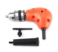 High Strength Chuck, 90 Degree Right Angle Drill Attachment with 9.5mm Round Shank for Compact Areas