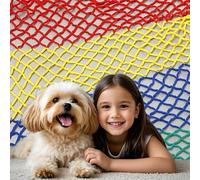 High Strength Climbing Protective Rope Nets Polyester Net for Playgrounds,Balconies,Cargo,Tennis Courts,Draw Bridges,Kids Monkey Bar,Pet Enclosures,Boat Safety Lifeline Netting Width:49.2ft(15m)