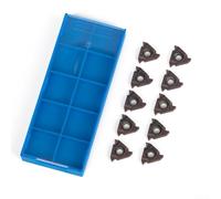 High Strength CNC Carbide Inserts Set of 10, Model 16IR AG60 for Precision Metalwork