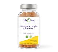 High Strength Collagen Gummies for Women and Men - 90 Natural Pineapple Flavour Collagen Supplement | High Absorption Collagen Complex for Hair, Skin & Nails - Three Months Supply, UK Made