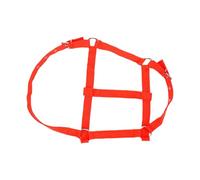High Strength Cow Halter Multifunctional Adjustable Design for Livestock and Donkeys 1 Piece (Red)