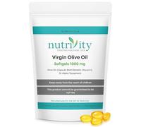 High Strength Extra Virgin Olive Oil 240 Soft Gels - Olive Leaf Extract & Omega 3 6 9 for Antioxidant Support, Heart Health & Daily Wellness - 1000mg
