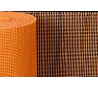 High Strength Fiberglass Mesh Roll 164' to 656' for Wall Repair & Insulation -Adhesive Mesh for Concrete (Orange 100m x 0.5cm)
