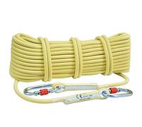 High-Strength Flame-Retardant Static Rope 8mm x 20m 1600KG Load Capacity Multi-Functional Outdoor Fire-Proof Downhill Rope for Camping Climbing and Emergency Use