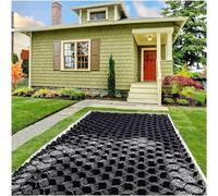 High-Strength Geogrid Slope Stabilizer for Driveways, Retaining Walls & Roadbed Engineering - Durable Ground Grid for Farms, Gardens & Garages