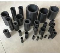 High-strength High-density High-purity 99.95% Graphite smelting crucible without cover for precious metal smelting analysis(Dia50 x H55)