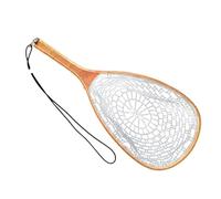 High Strength Landed Net Fly Fishing Landing Net Fish Catch Release Tool with Rubber Meshes The Durable Fish Catch Release Fishing Tool for Saltwater Bass