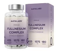 High Strength Magnesium Supplements for Women and Men -1575mg per Daily Dose (425mg Elemental) - Chelated Magnesium Glycinate, Citrate,