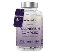 High Strength Magnesium Supplements for Women and Men -1651mg per Daily Dose (425mg Elemental) - Chelated Magnesium Glycinate, Citrate, Malate, and Oxide - 180 Capsules - Vegan