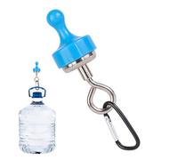 High Strength Magnetic Hooks, Sturdy Coat Hook with Carabiner, Hook for Camping Lantern - for Cruise Ship Camper Travel Kitchen Bathroom Outdoor Grill Door Refrigerator Cabinet