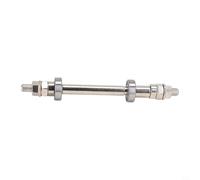High Strength Metal Bike Hub Axle Solid Spindle for Front and Rear Use (Rear)