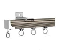 High Strength Metal Curtain Rod for Room Divider with Wall Mount Accessories Ideal for Home Bedroom and Space Partitioning