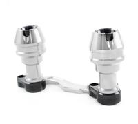 High Strength Motorcycle Anti Fall Bar and Collision Slider for Enhanced Safety on the Road (Silver)