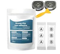 High-Strength Multi-purpose Repair Clay, Steel Epoxy Putty for Wood, High Strength Ab Epoxy Repair Putty Clay, Waterproof Heat Resistant Iron Adhesive Compound for Metal Pipe Crack Filling (1SET)