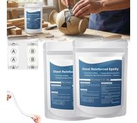 High-Strength Multi-purpose Repair Clay, Steel Reinforced Epoxy Putty, Epoxy Putty Fast Repair Clay, 2-Part Repairs Filler Putty for Metal Wood Ceramic Stone Tile and Plastic (2 Pcs)