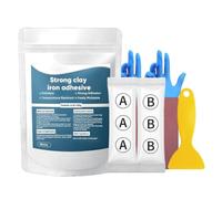 High-Strength Multi-purpose Repair Clay,Strong Clay Iron Adhesive, Steel Epoxy Putty for Wood, Strong lay Iron Adhesive, All Purpose Pool lay for Bonding Plastic Metal Ceramic Wood，1 set