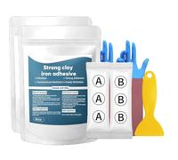 High-Strength Multi-purpose Repair Clay,Strong Clay Iron Adhesive, Steel Epoxy Putty for Wood, Strong lay Iron Adhesive, All Purpose Pool lay for Bonding Plastic Metal Ceramic Wood，2 sets