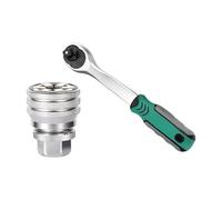 High Strength Multiple Size Adjustable Socket 10-19mm 72 Tooth Ratcheting Tool High Durability Fit for Nut Bolt Repair Compact Angle Ratchet Wrench Tool