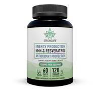 High Strength NAD+ Supplements UK Pure | NAD+ Capsules & Trans-Resveratrol Capsules | Supports NAD+ Levels, Cellular Health, Energy & Healthy Ageing | 120 Capsules, 2 Months Supply
