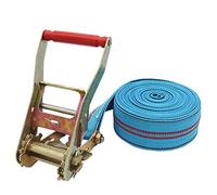 High-Strength Polypropylene Cargo Bundling Rope with Hook-Free Design and 2 Ton Maximum Pulling Force, Includes 6cm Ratchet Tensioner for Secure Load Management