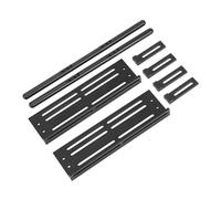 High Strength RC Metal Side Pedal with Side Collision Guard for SCX10 RC Car, 2 Pedals for Various Complex Terrains (Black)