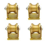 High Strength Rigid Wheels with Double Gold Bearings 4 Pack Various Sizes (77mm/3in) Durable Smooth Rolling Ideal for Heavy Duty Applications